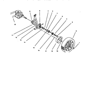 Part Location Diagram of 684725 Lawn Boy Cylinder & Crankcase Asm.